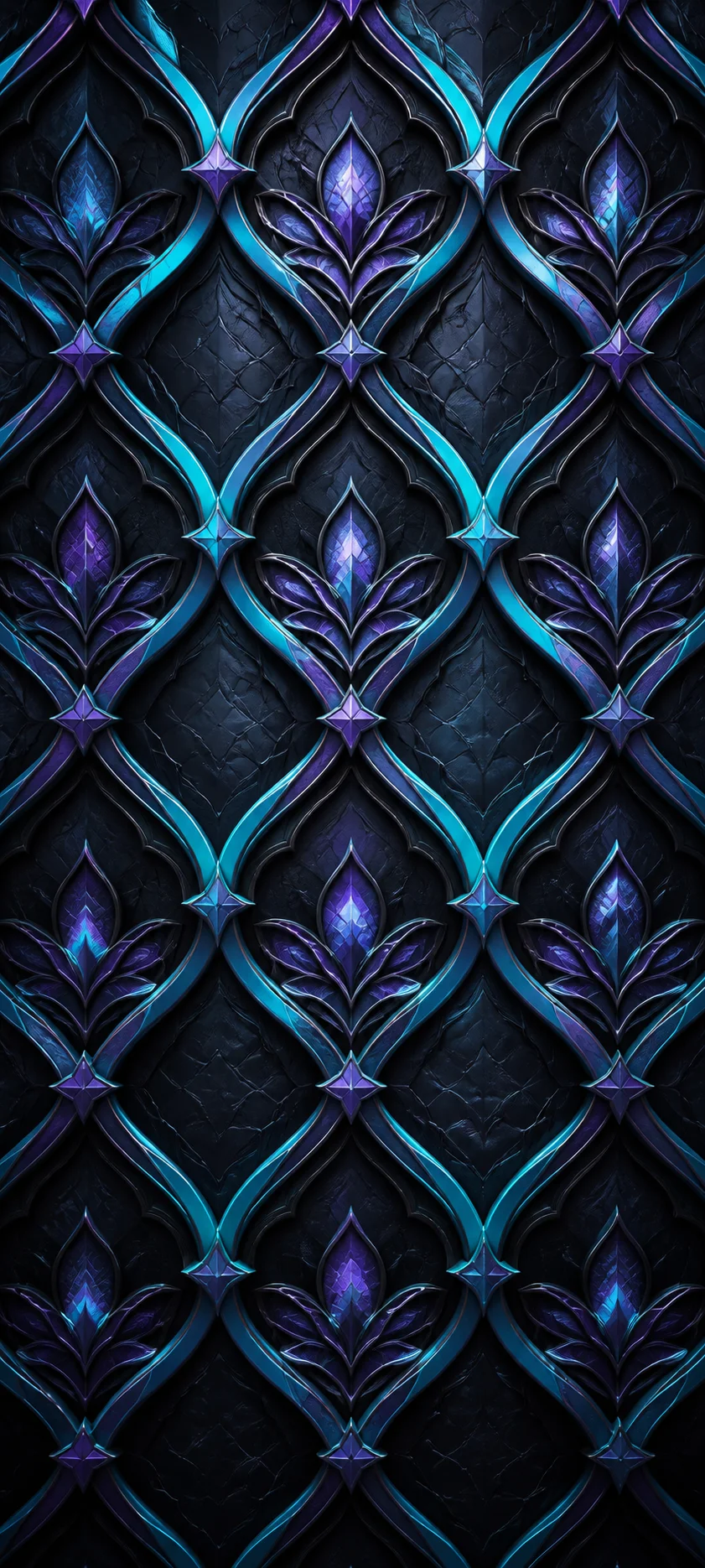 Embossed Luxe Luminous Lattice