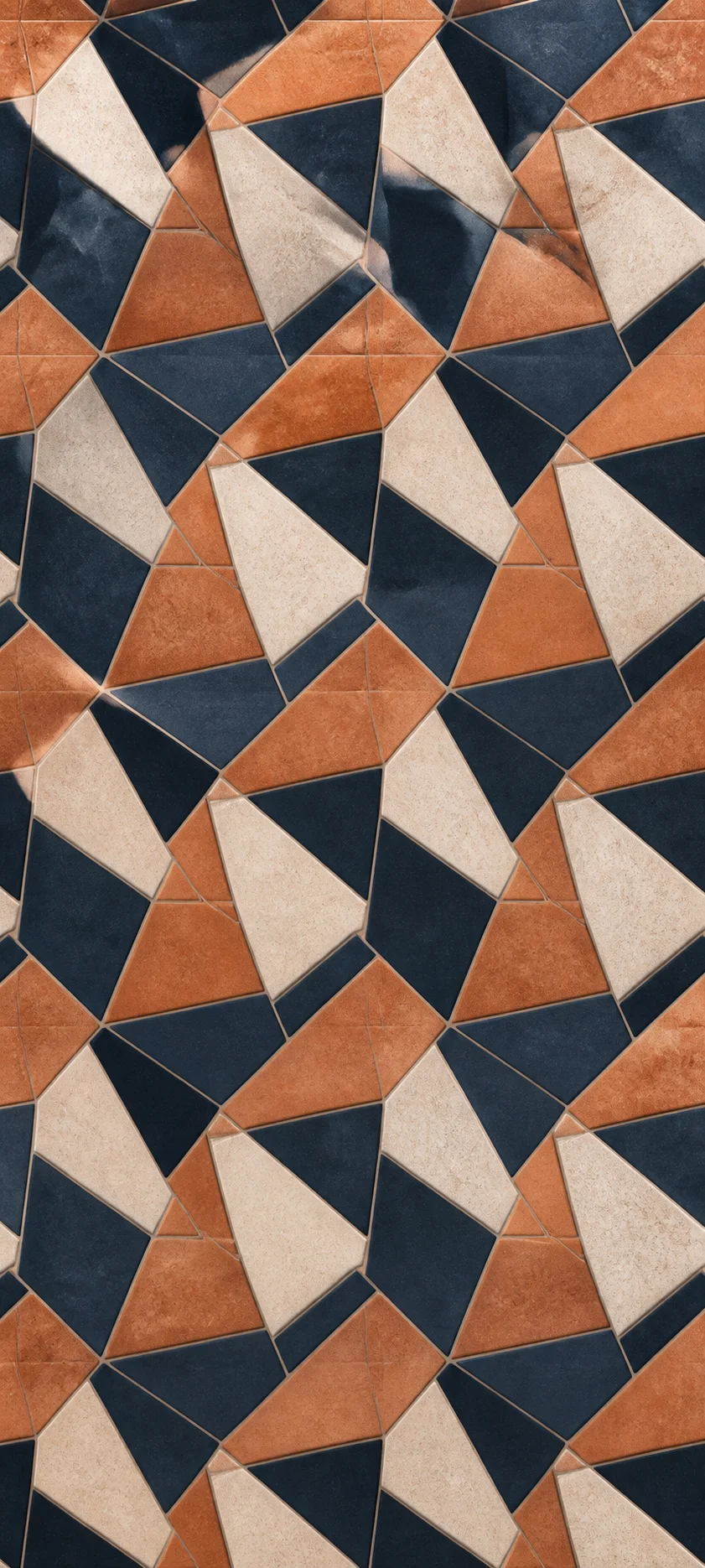 Monochrome Edition Geometric Mosaic
