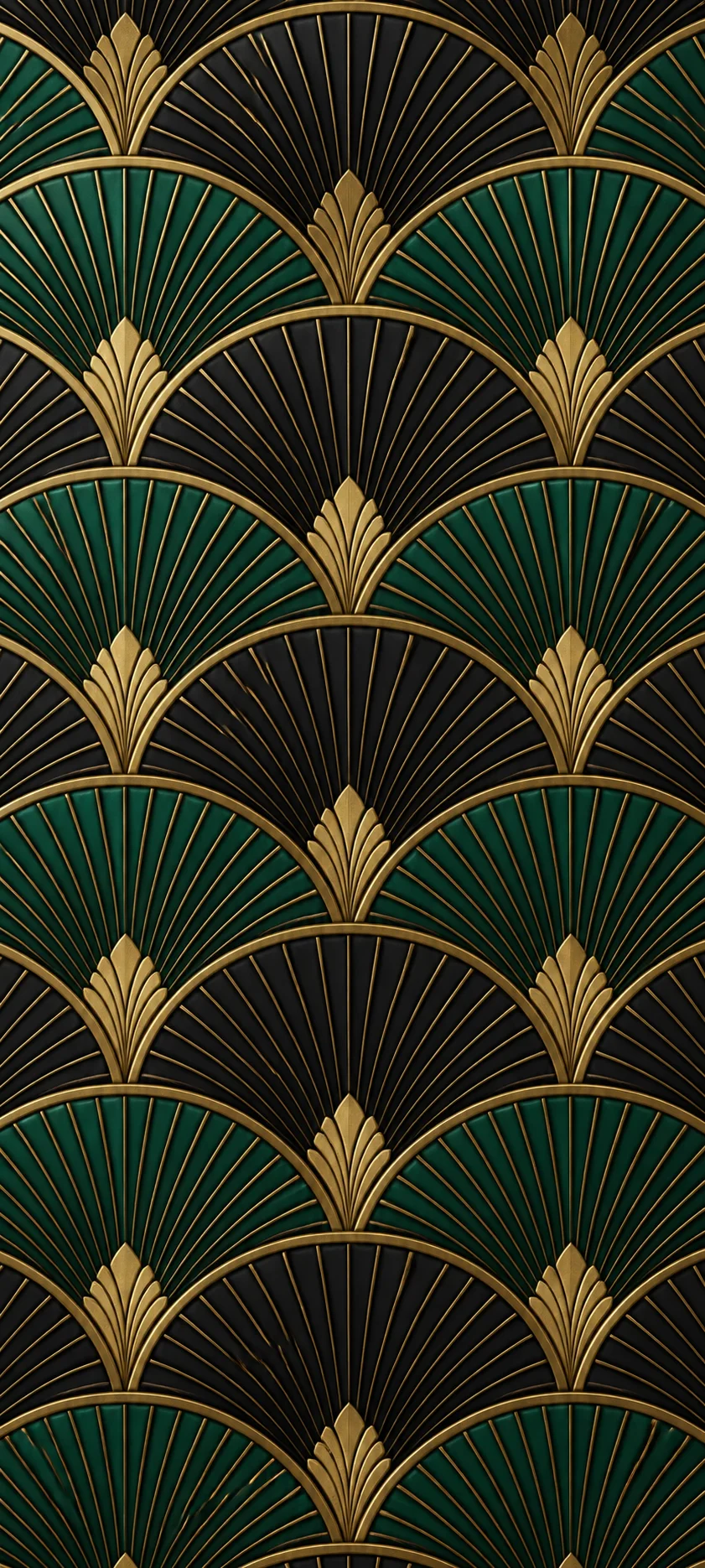 Precision Repeat Art Deco Fans
