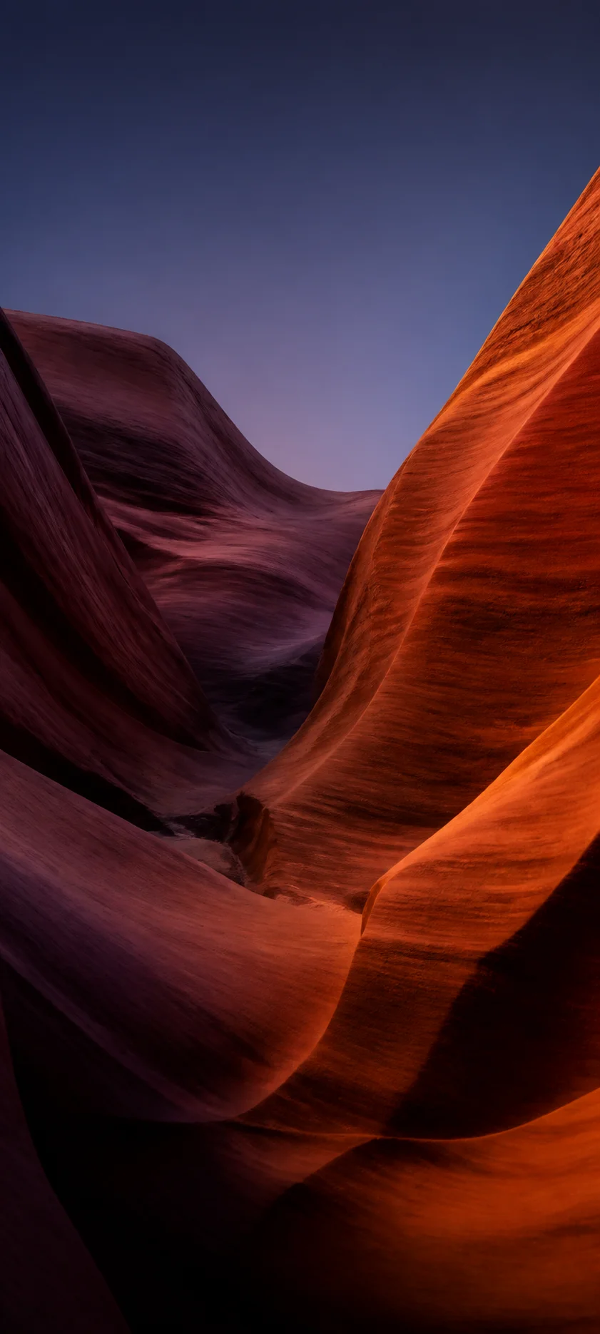 Blue Hour Canyon Abstract