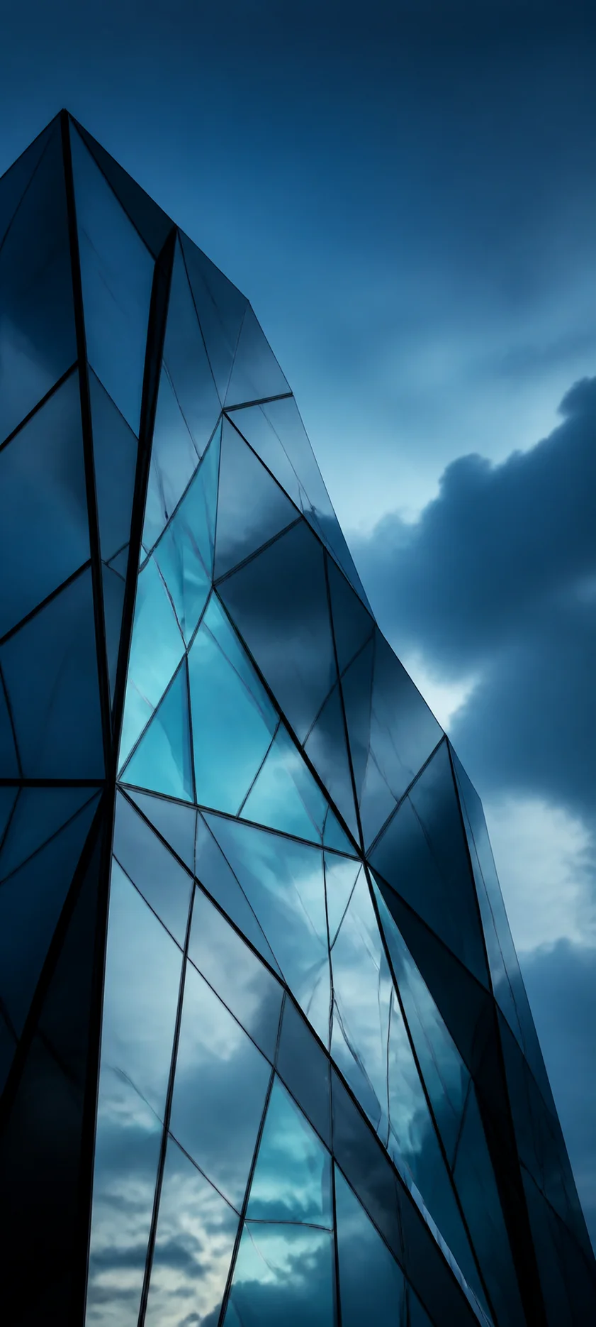 Blue Hour Glass Facade