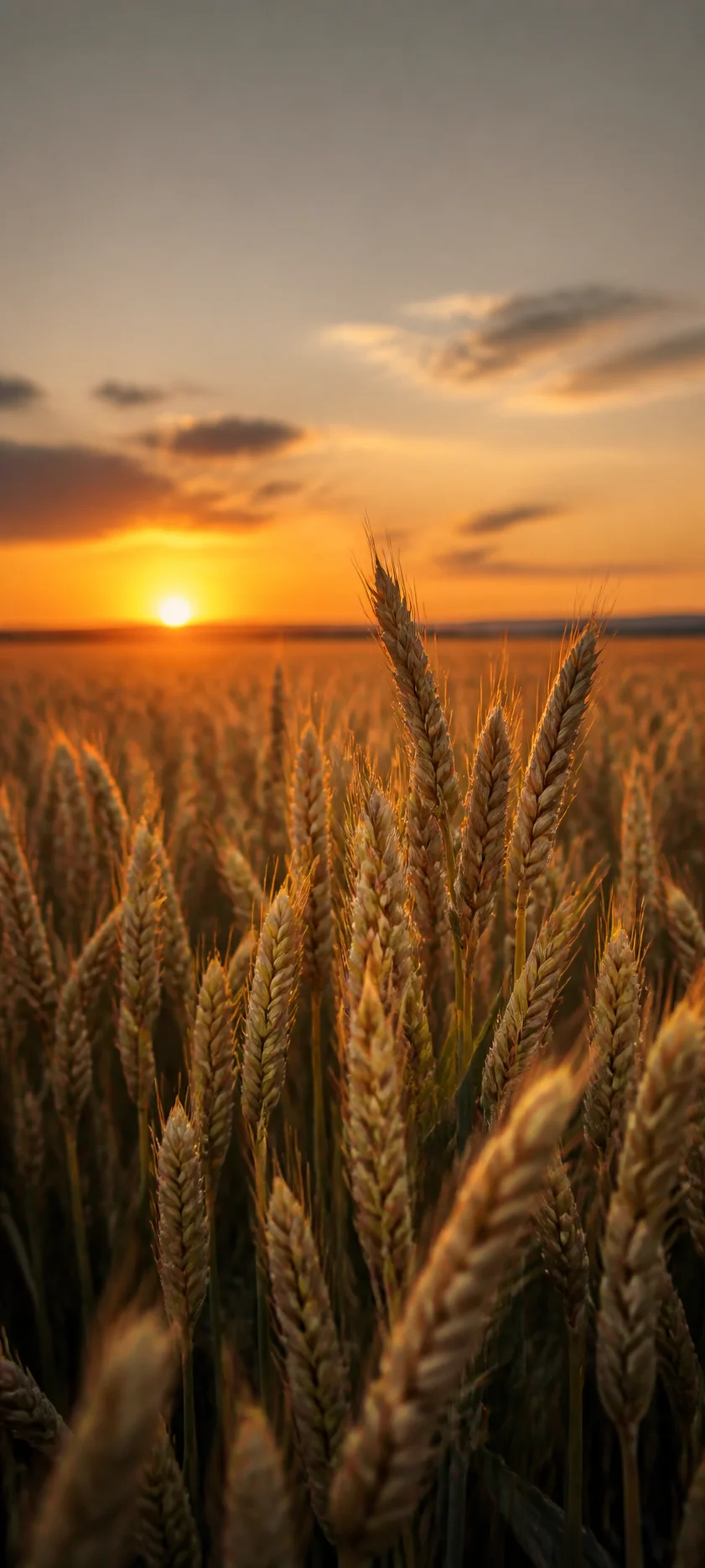 Blue Hour Golden Wheat
