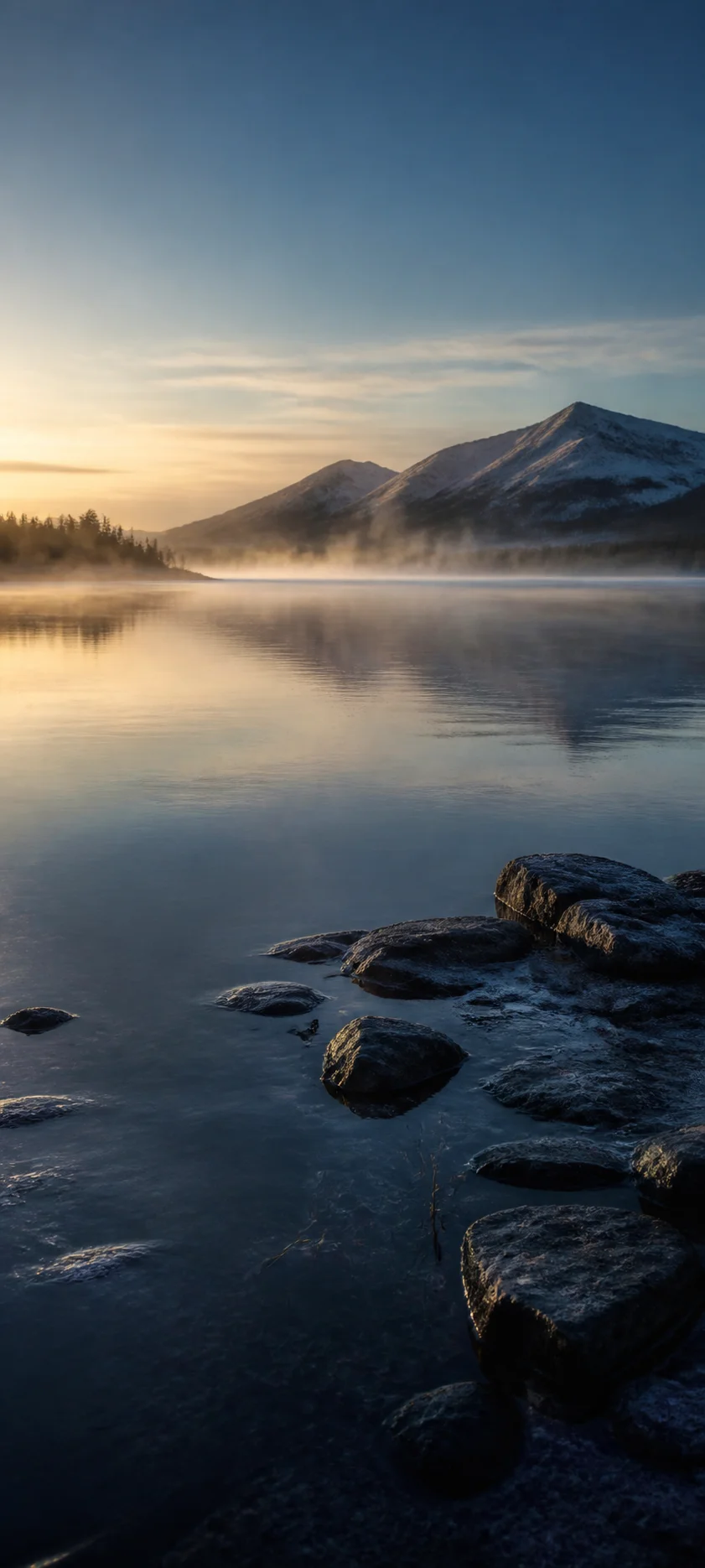 Blue Hour Morning Steam