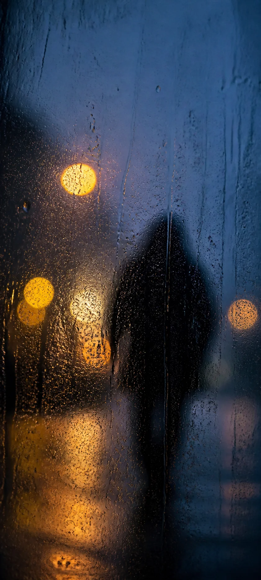 Blue Hour Rain Portrait