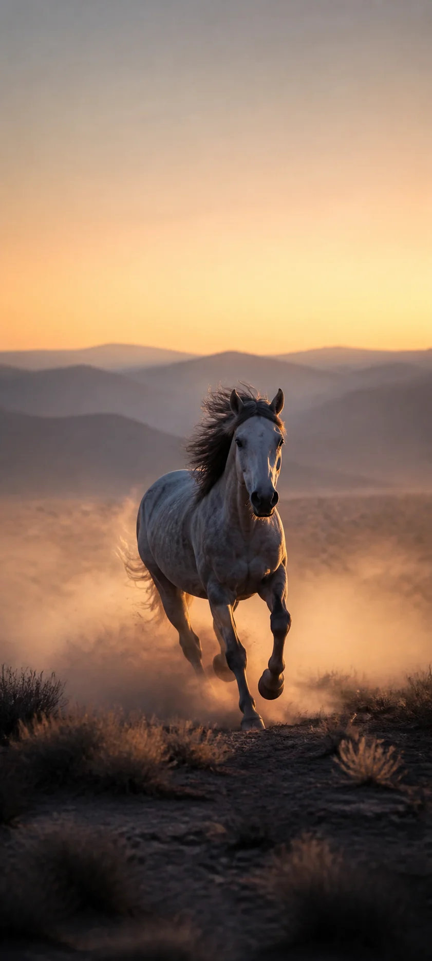 Blue Hour Wild Horse