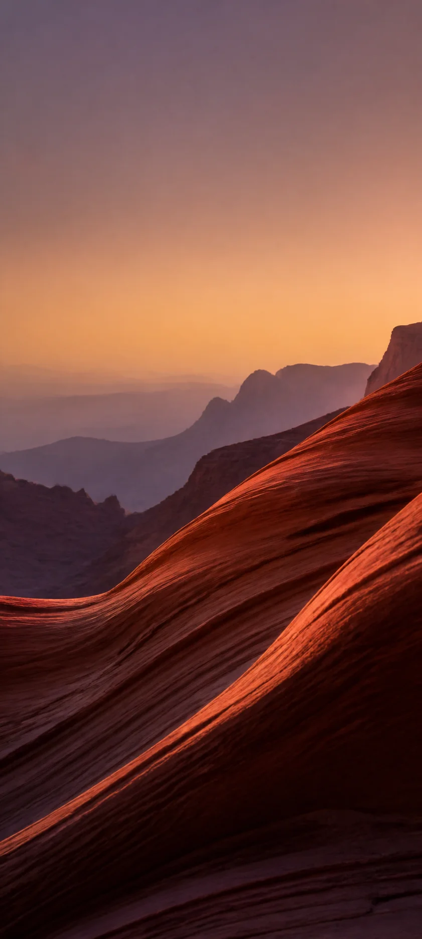 Cinematic Dawn Canyon Abstract