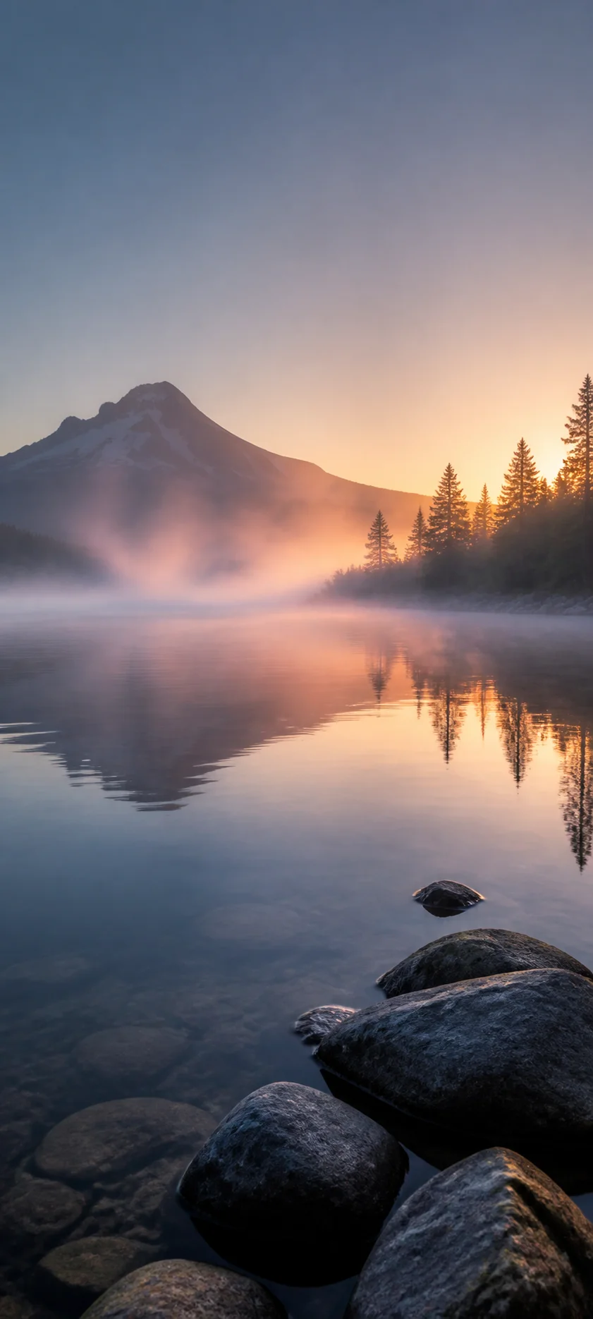 Cinematic Dawn Morning Steam