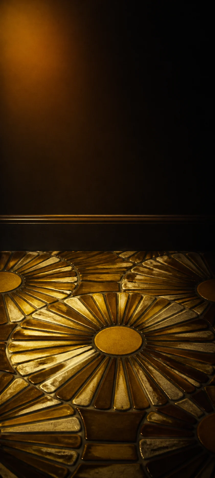 Analog Night Sunburst Tiles