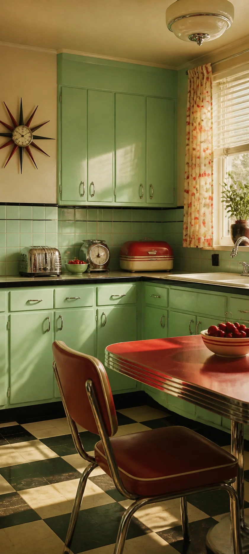 Authentic Print Retro Kitchen