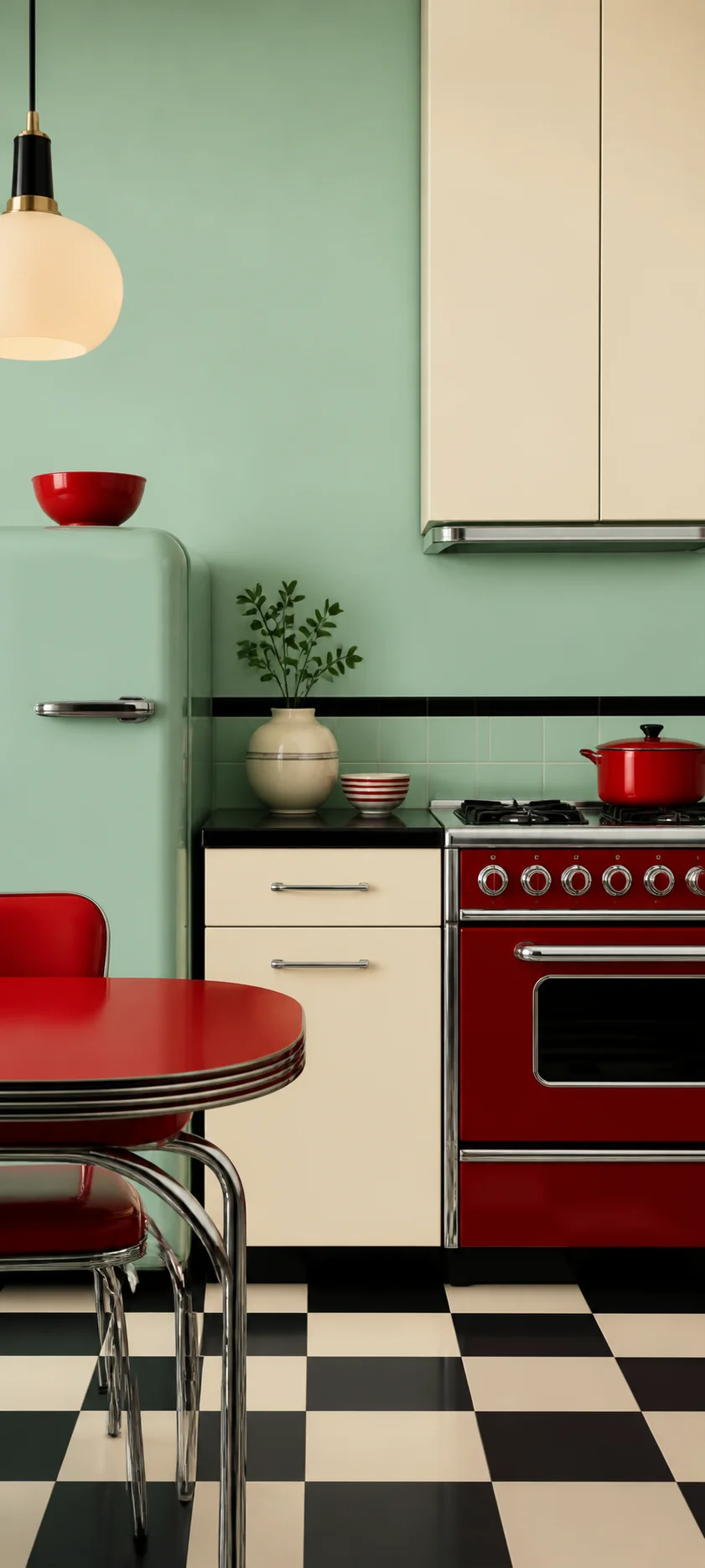 Retro Minimal Retro Kitchen