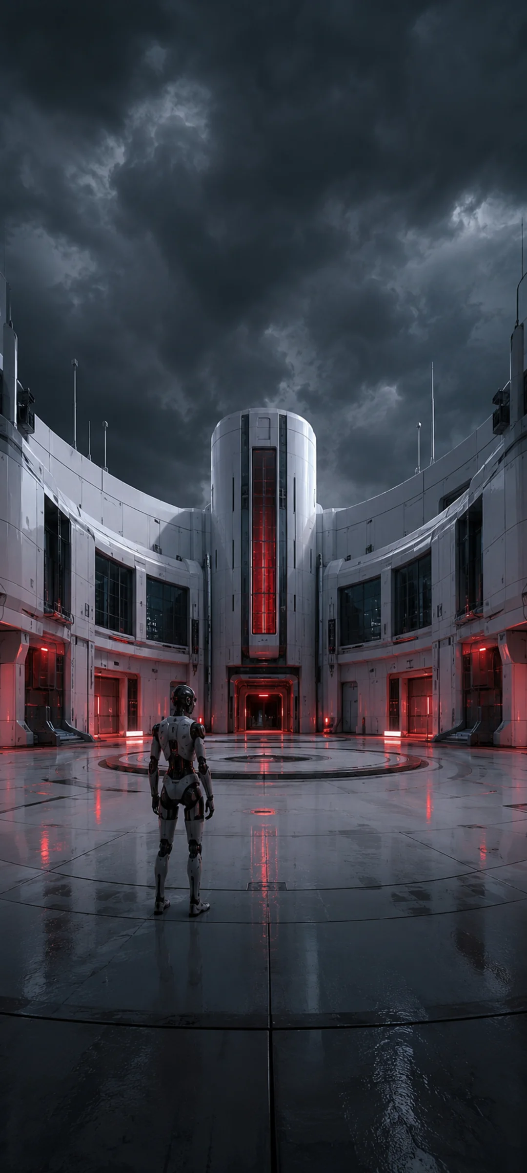 Android Red Emergency Storm