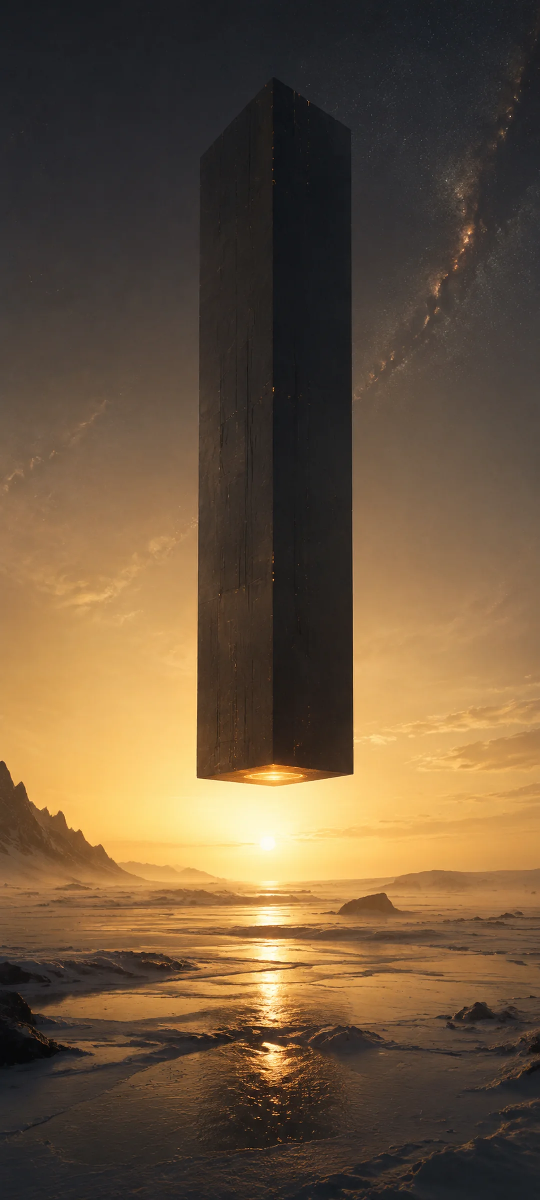 Black Monolith Golden Hour