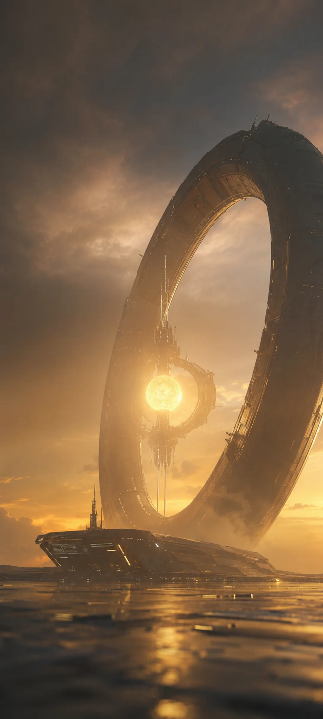 Golden Hour Sun Megastructure
