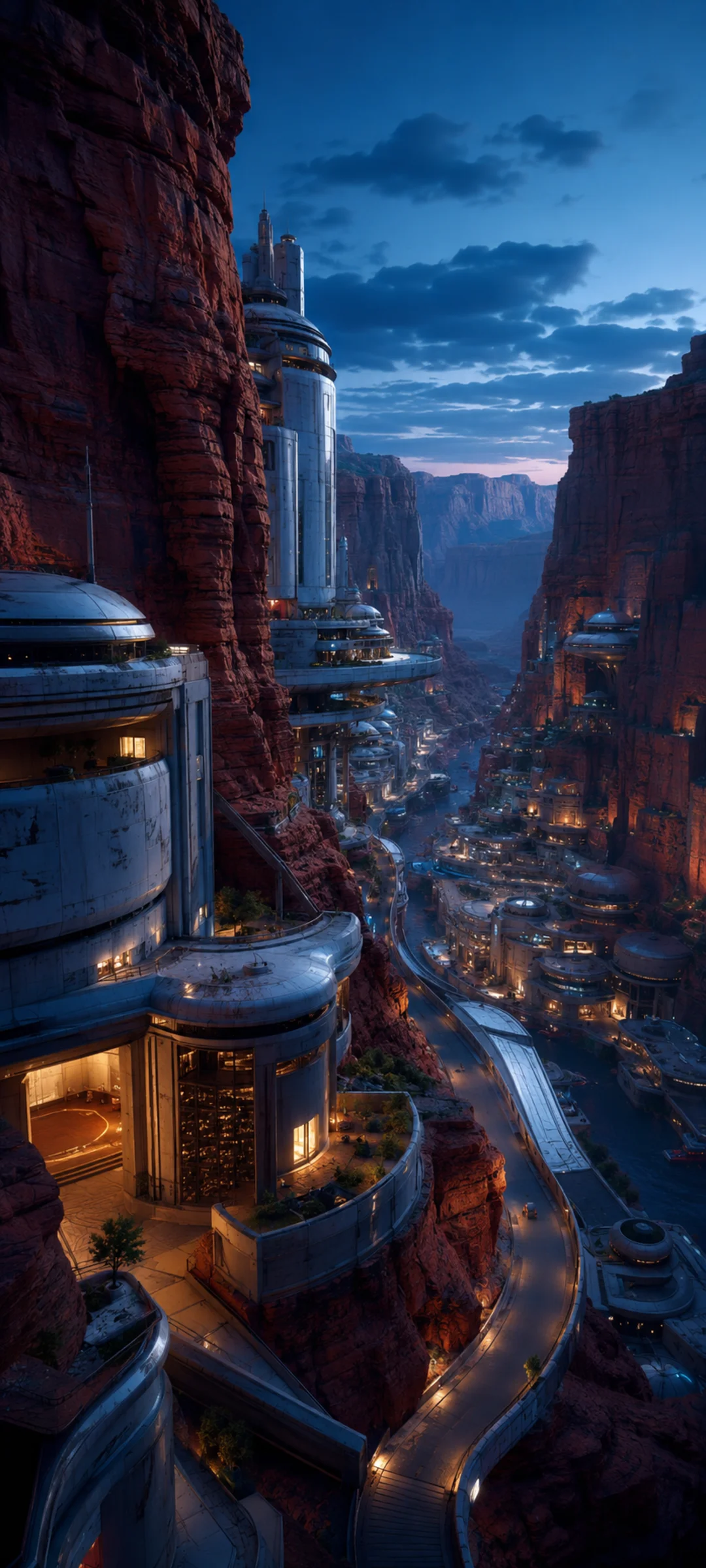 Red Canyon Colony Blue Hour