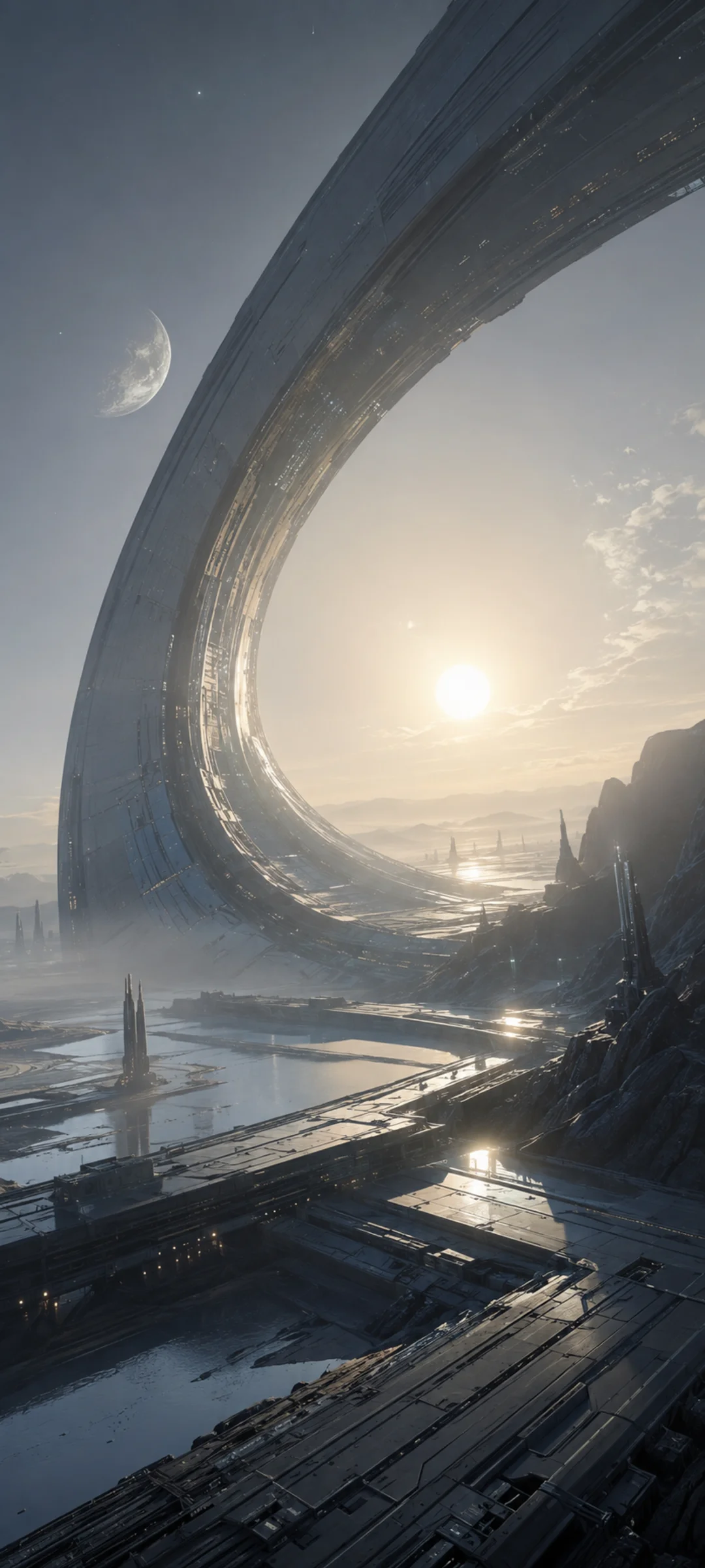 Silver Sunrise Megastructure