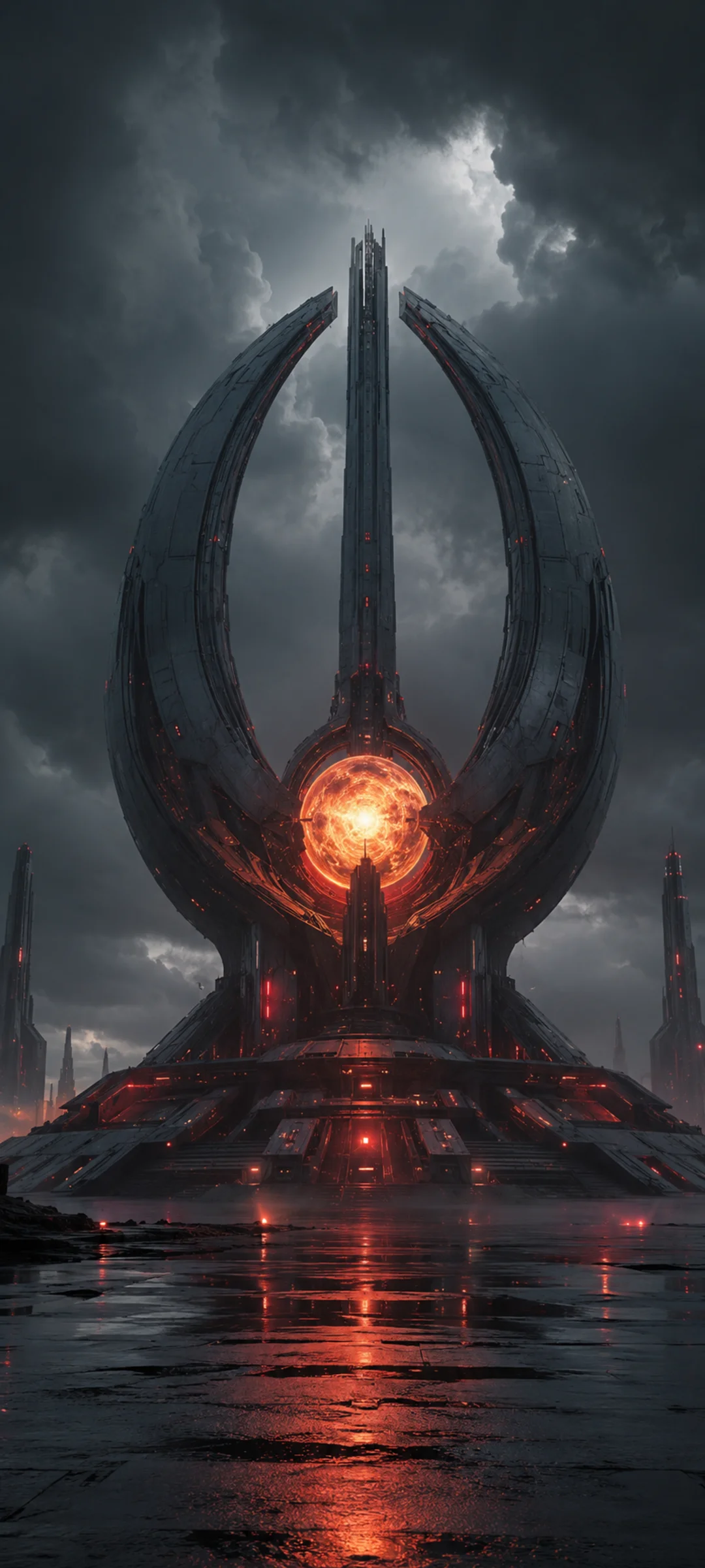 Storm Red Sun Megastructure