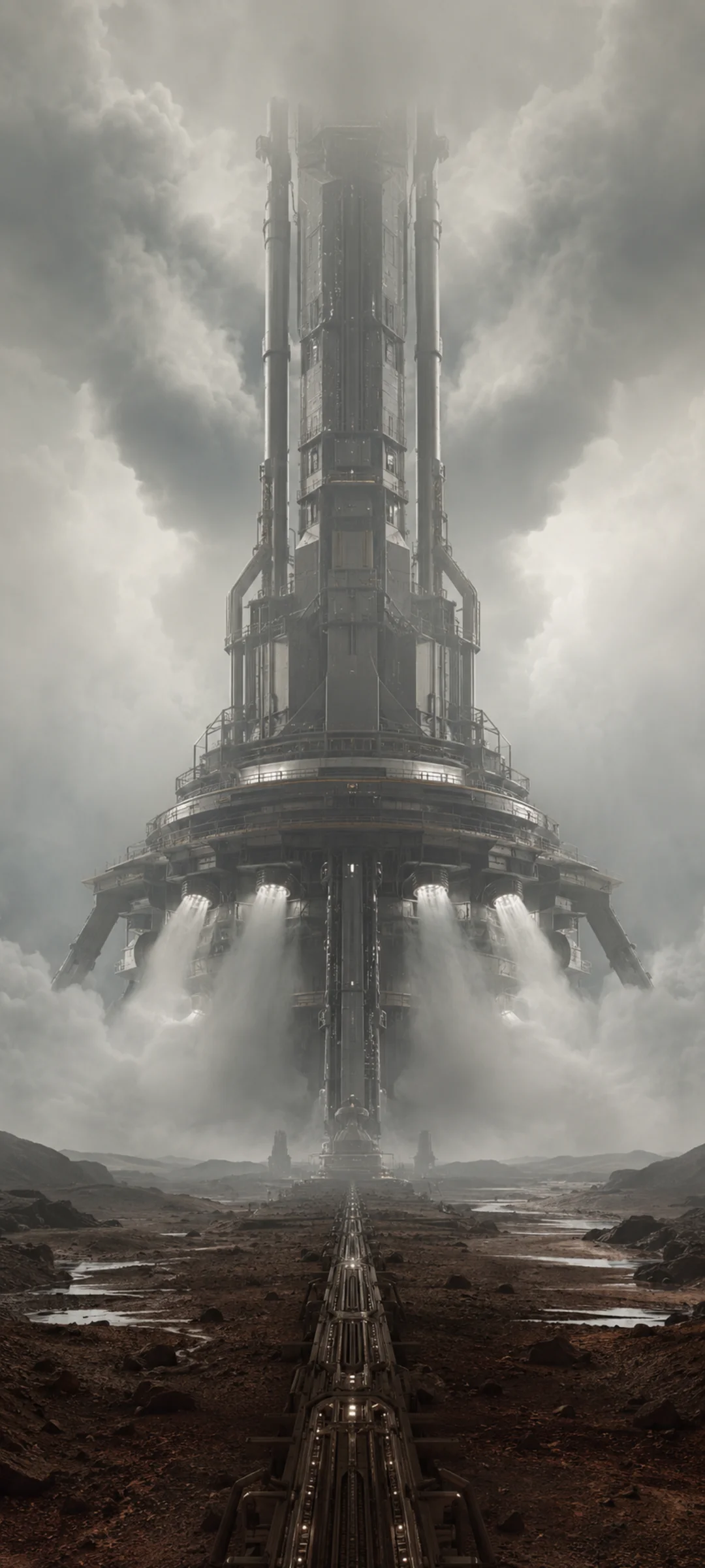 Terraforming Machine White Beams