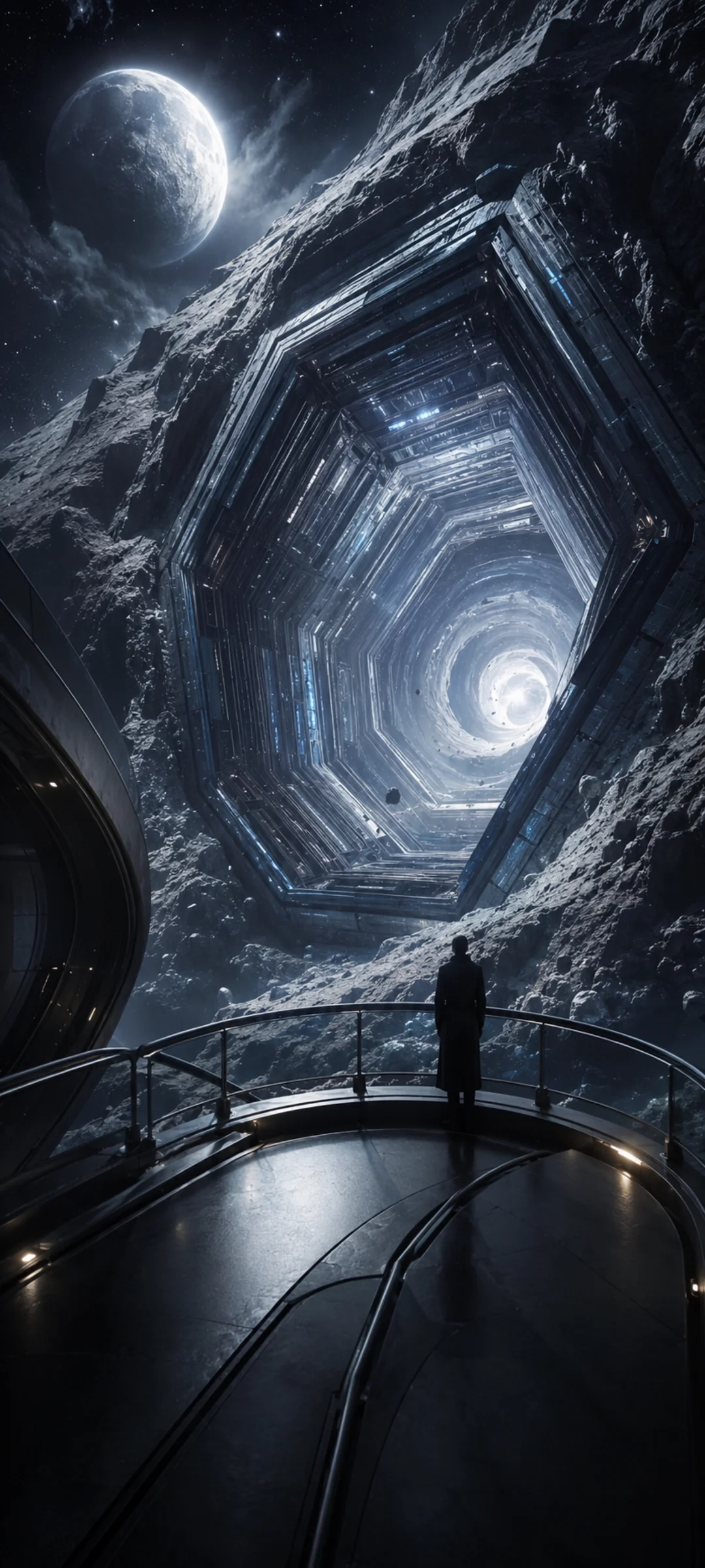 Wormhole Moonlit Perspective