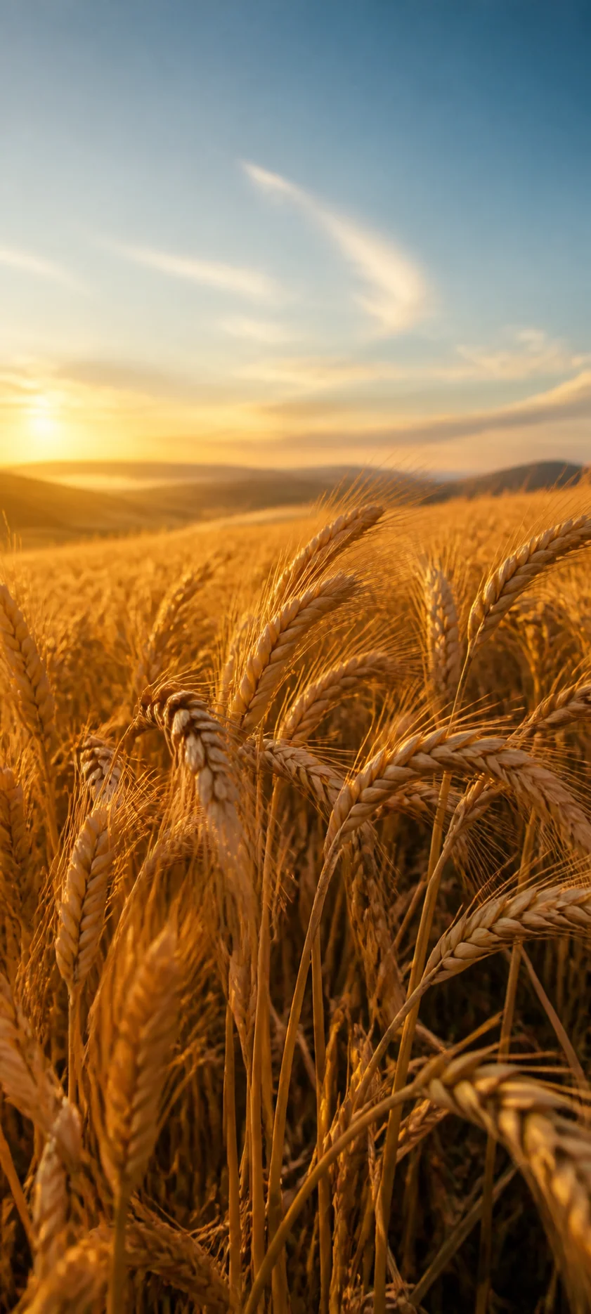 Cinematic Dawn Late Summer Wheat