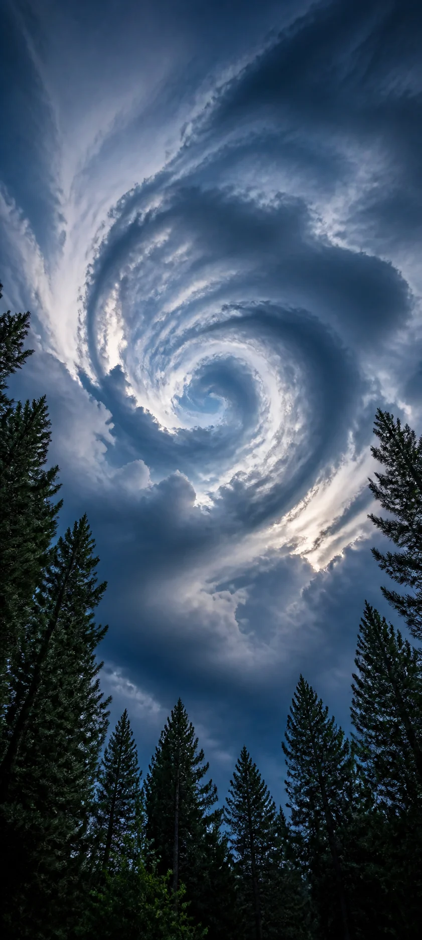Blue Hour Cloud Vortex