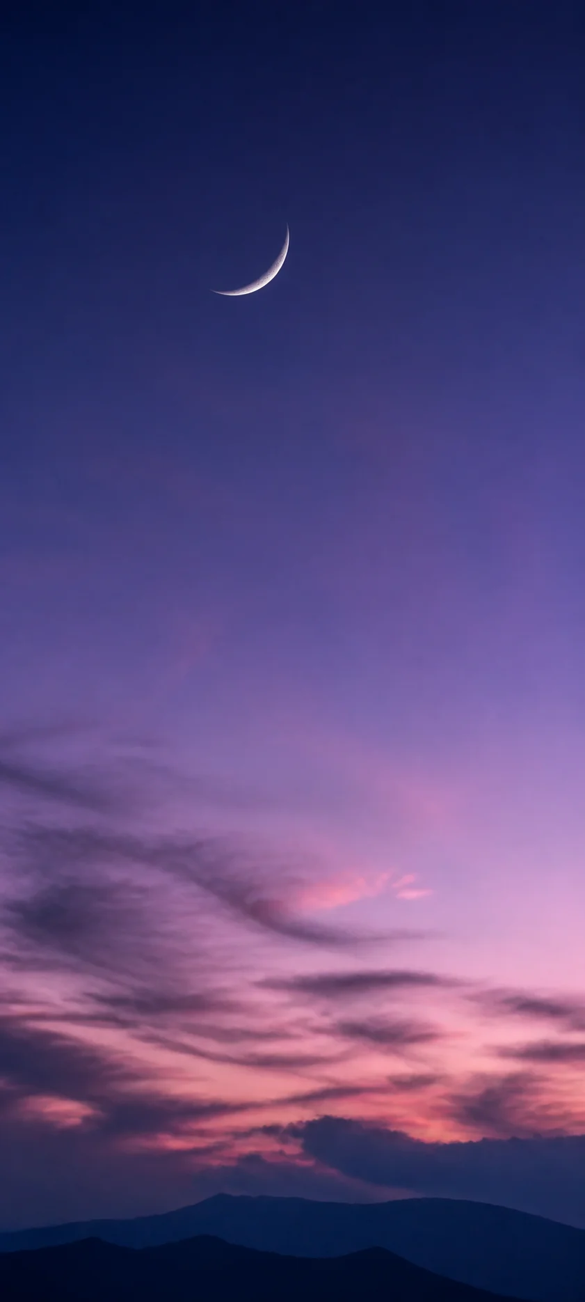 Blue Hour Crescent Twilight