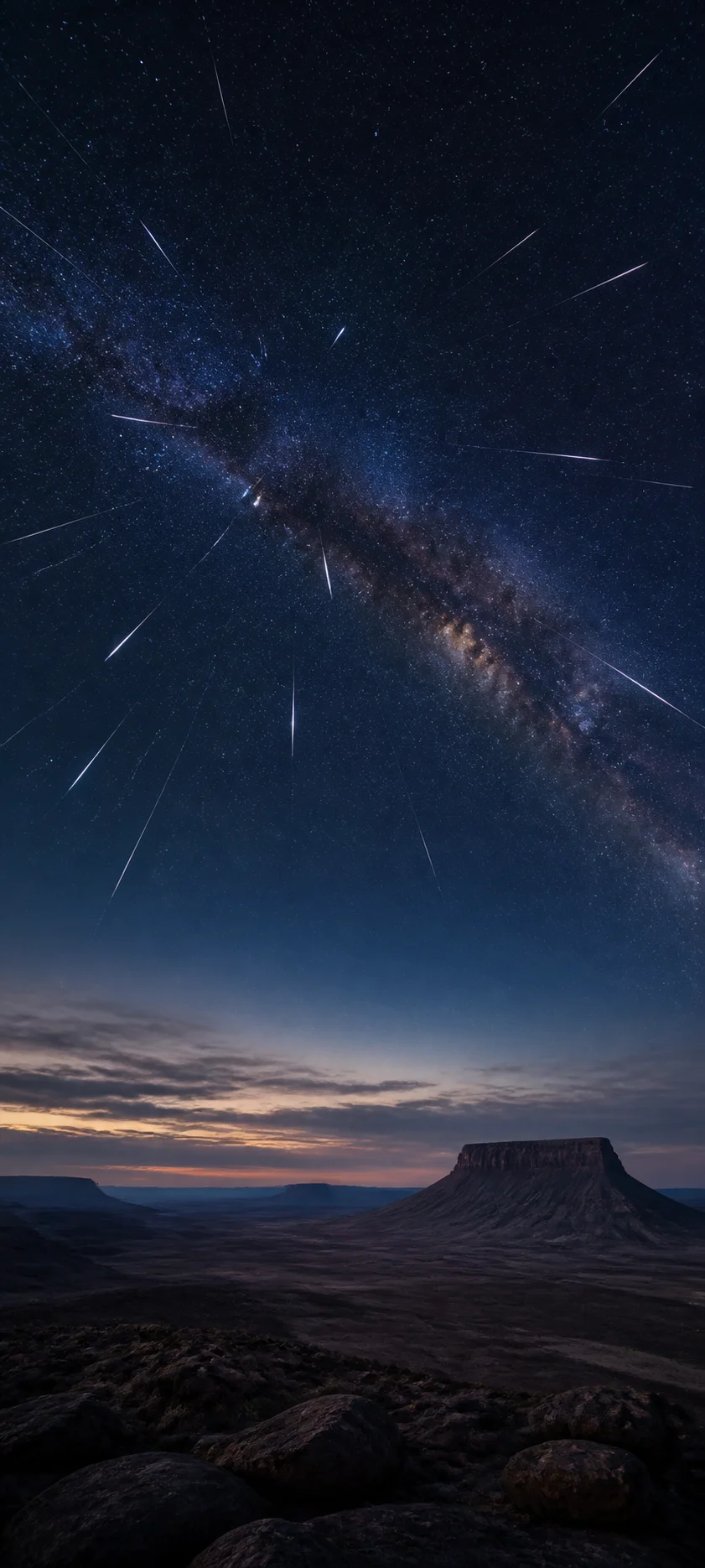 Blue Hour Meteor Shower