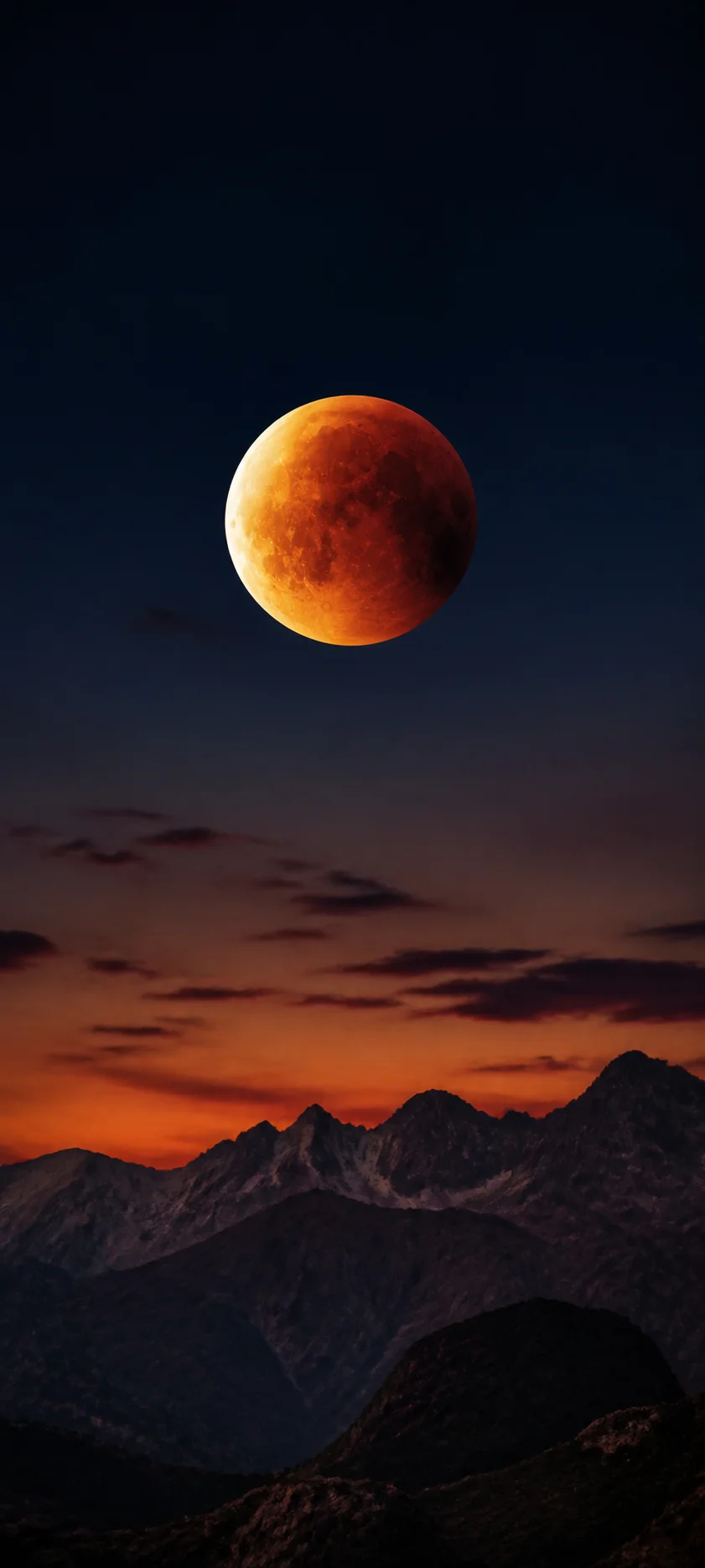 Blue Hour Red Moon