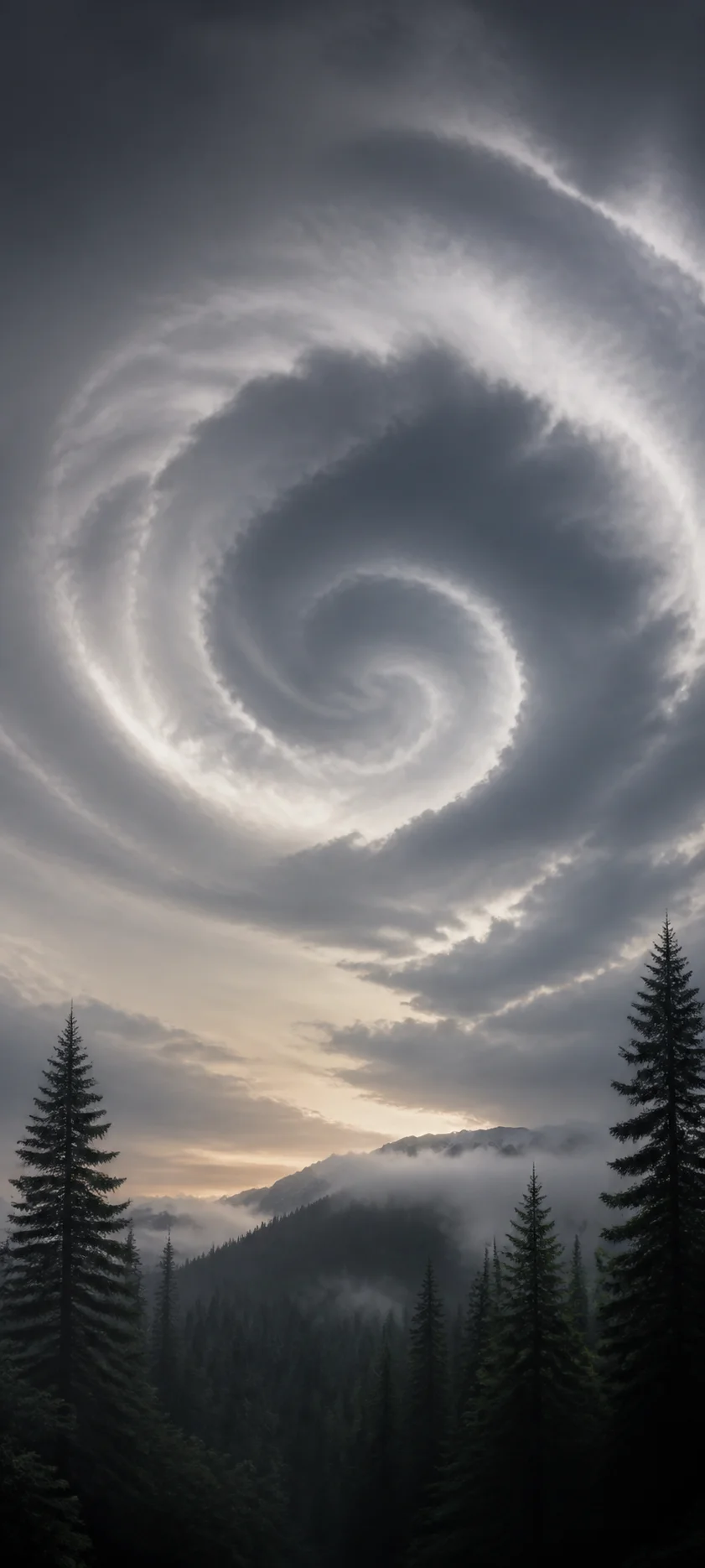 Cinematic Dawn Cloud Vortex