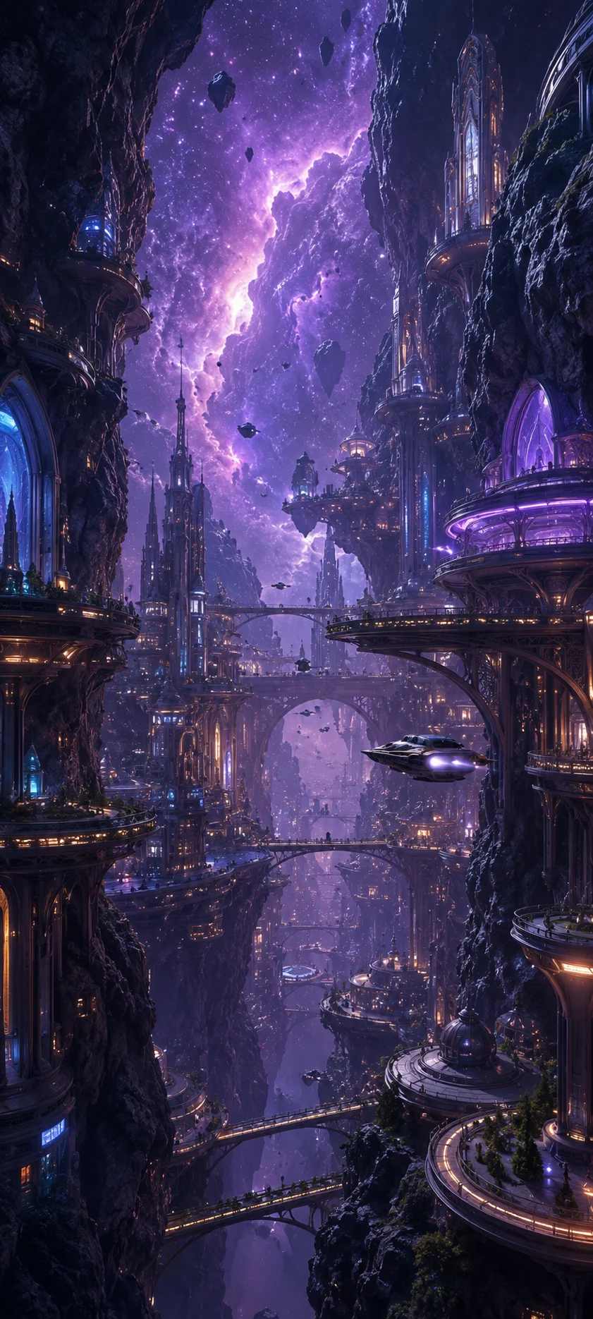 Alien Crystal Cavern City
