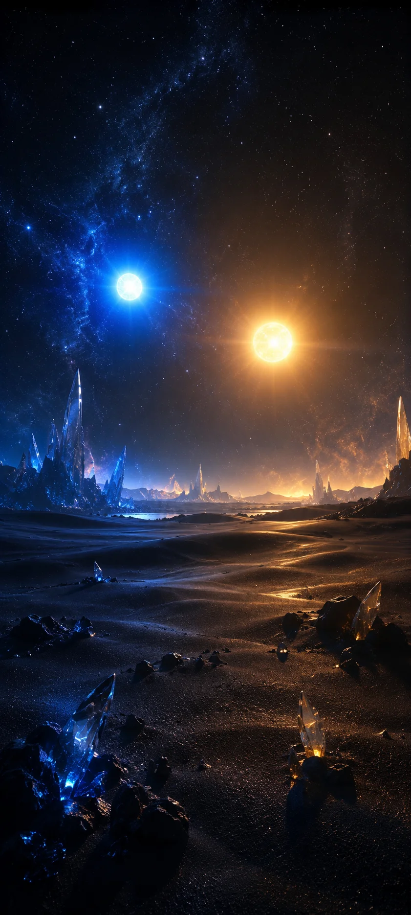 Binary Star System Suns