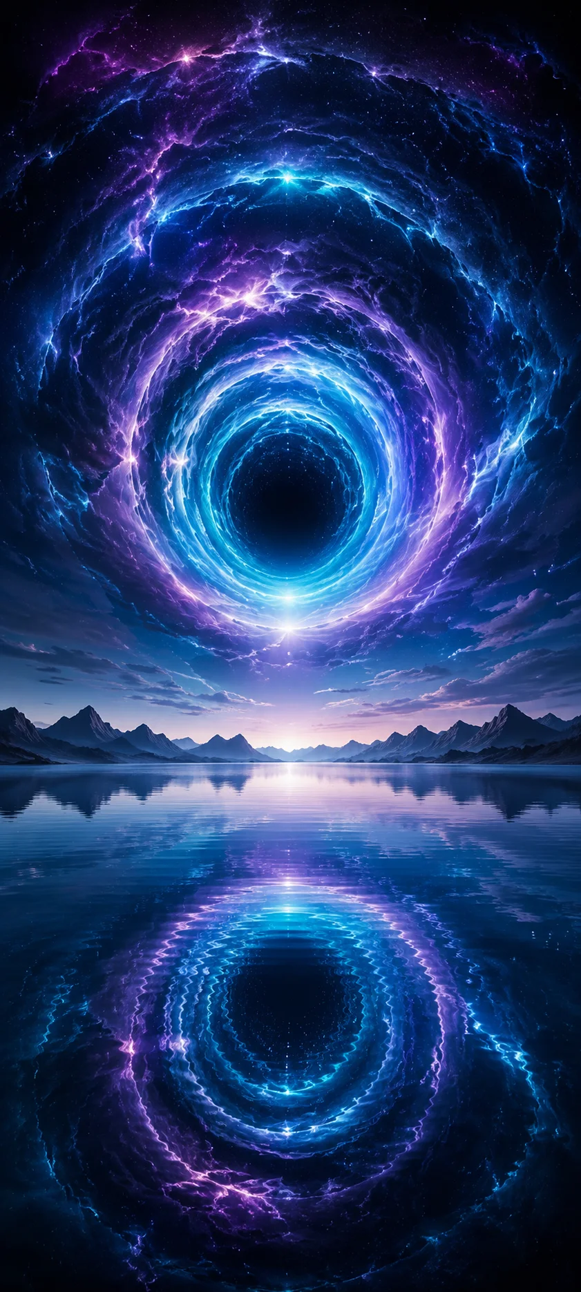 Cosmic Wormhole Portal Reflection