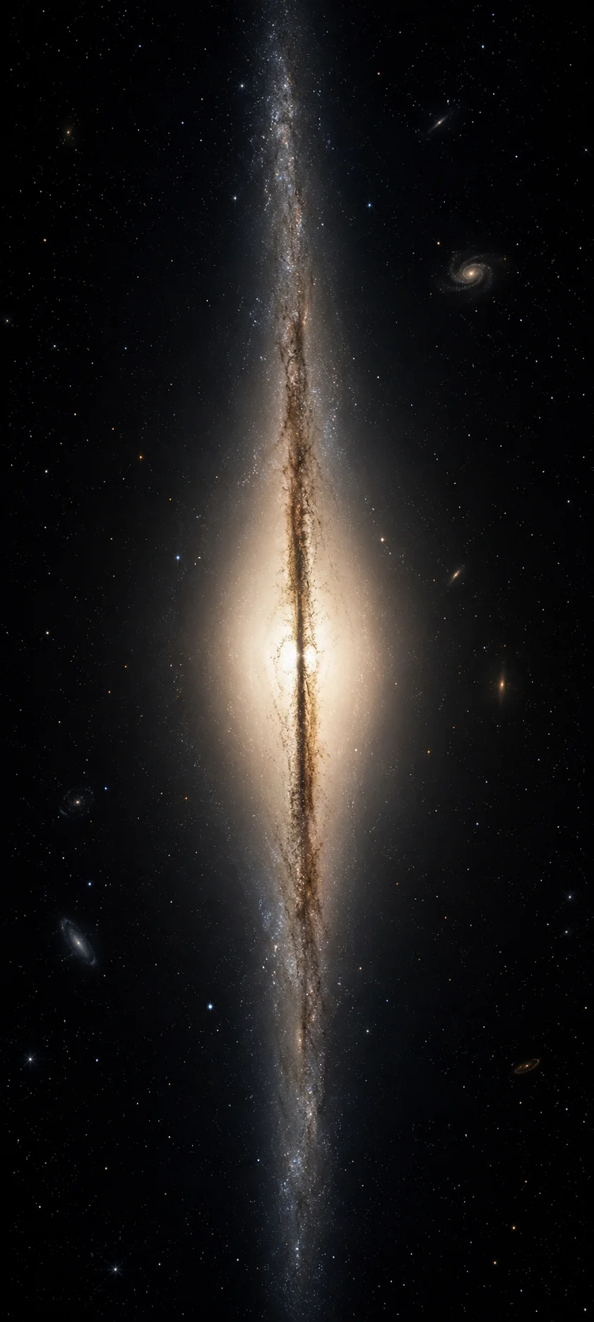 Edge On Spiral Galaxy