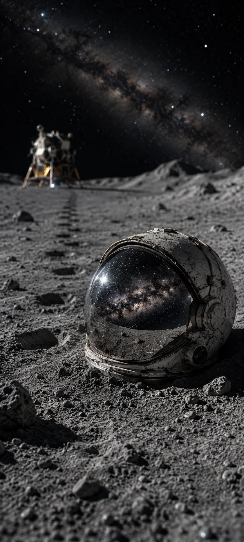 Lunar Lander & Astronaut Helmet