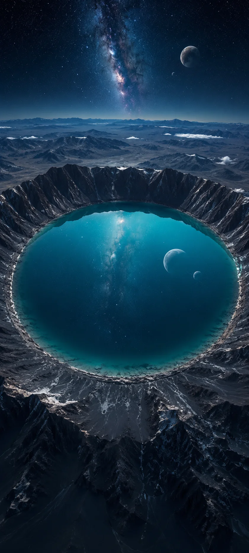 Meteor Crater Lake Turquoise Water