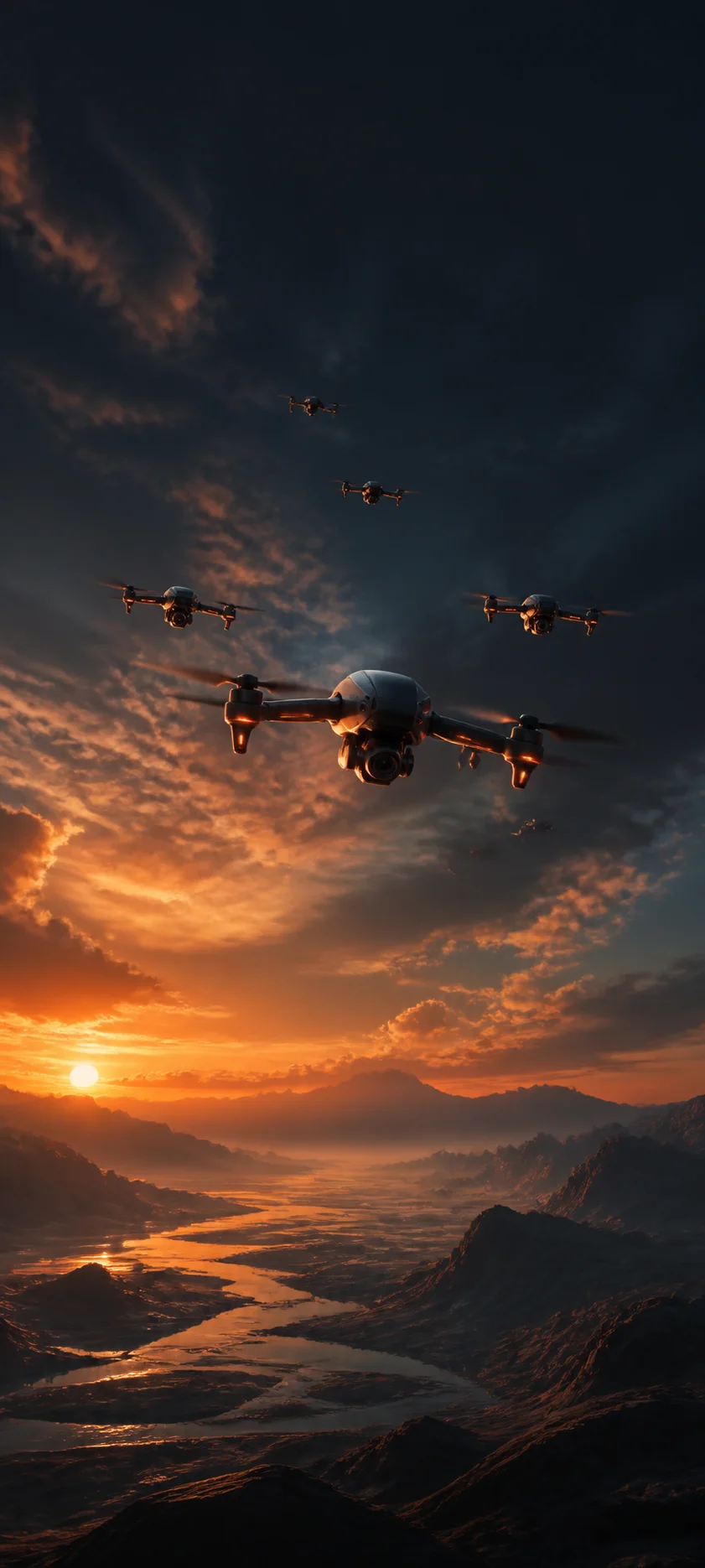 Epic Cinematic Drone Swarm
