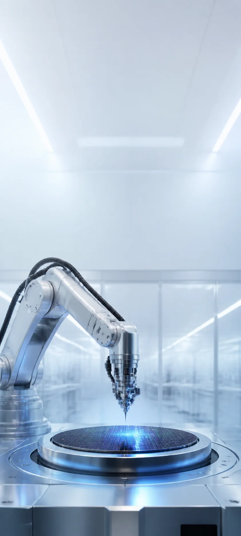 Minimal Iconic Clean Room Robot