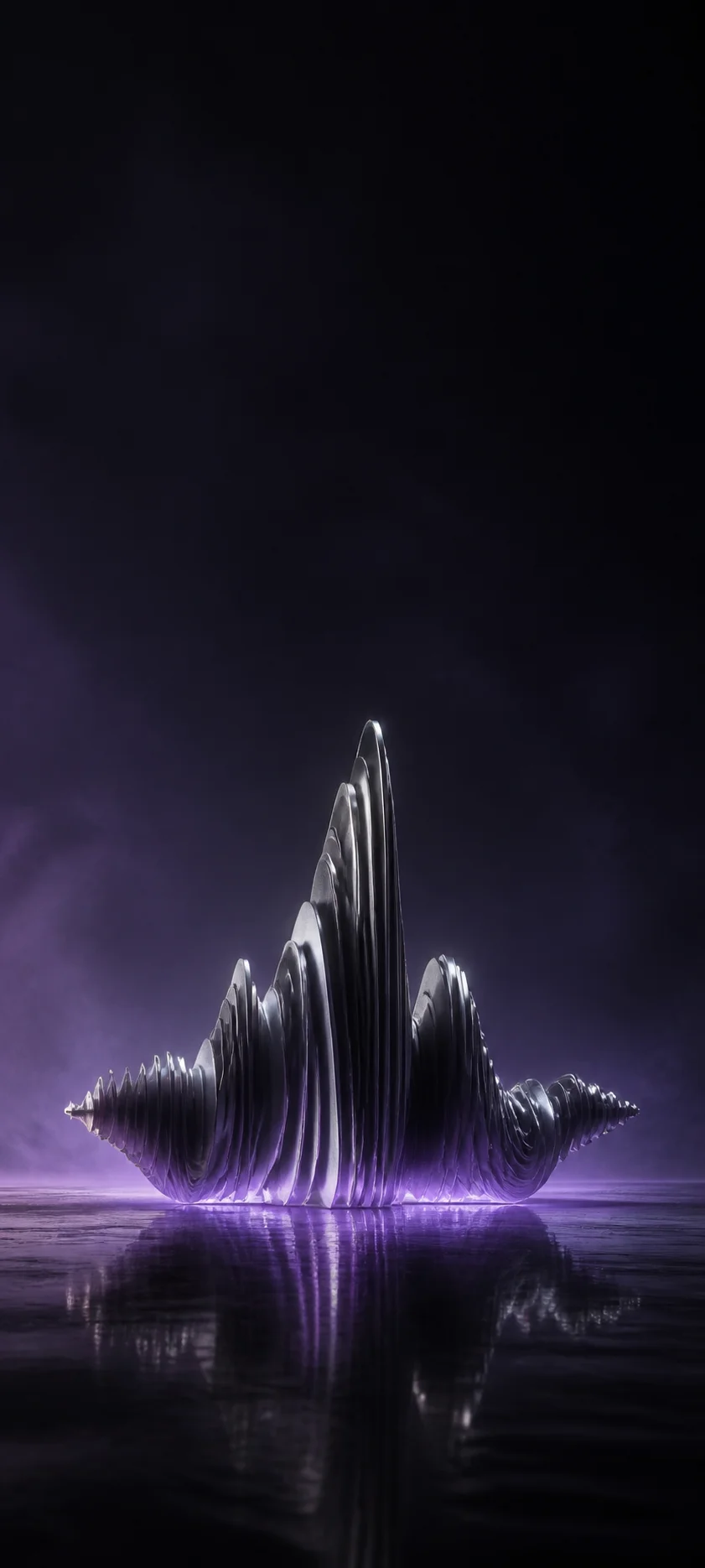 Minimal Iconic Waveform Sculpture