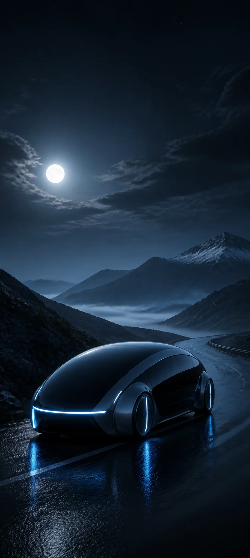 Moonlit Realm Autonomous Vehicle