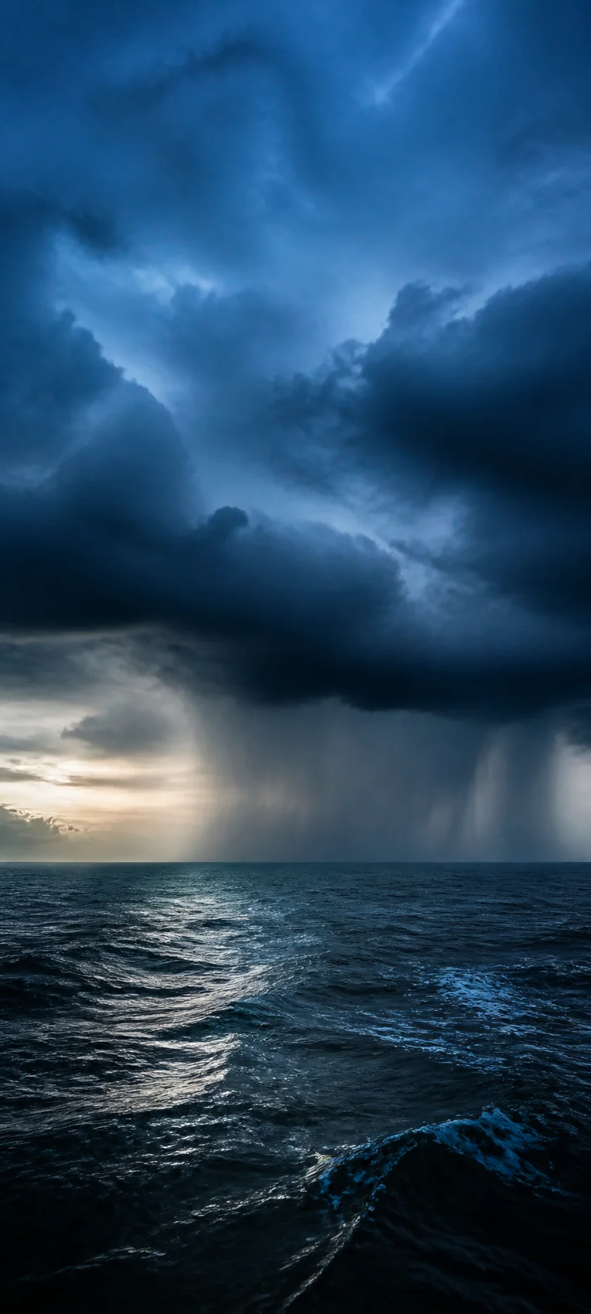 Blue Hour Ocean Squall