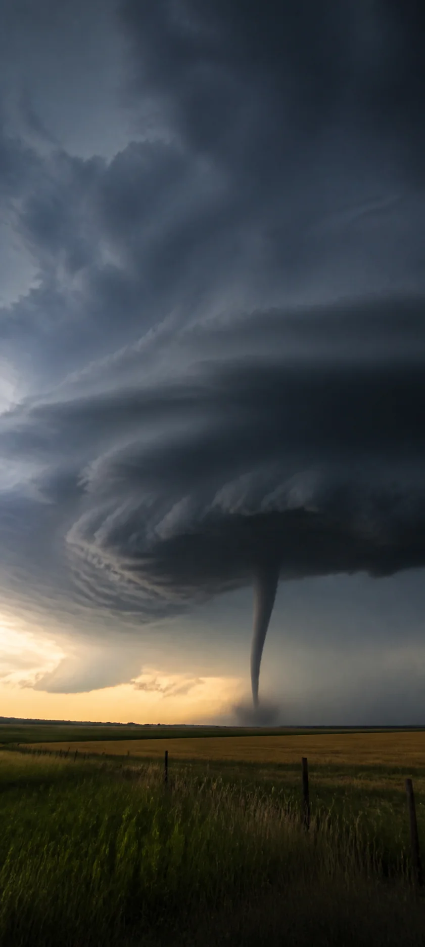 Blue Hour Tornado Plain