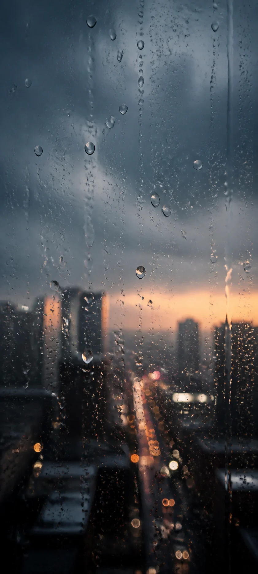 Cinematic Dawn Rainy Window