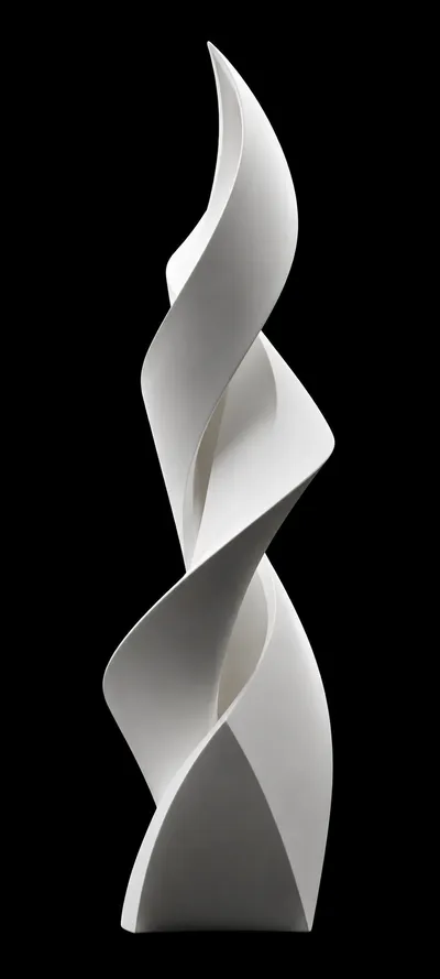 Alabaster Ribbon Sculpture