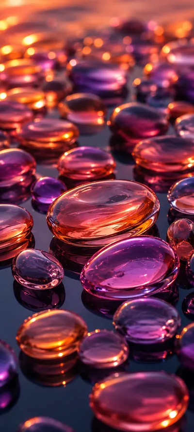 Amber Glass Droplets