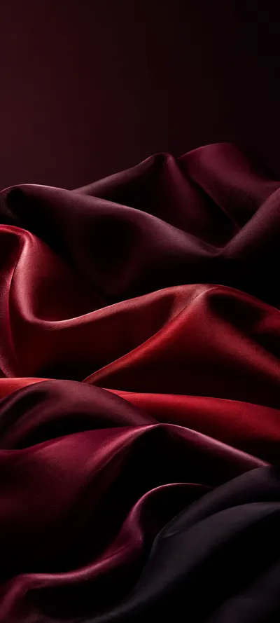 Crimson Silk Folds