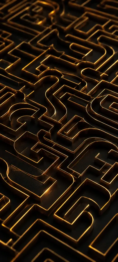 Golden Circuit Maze