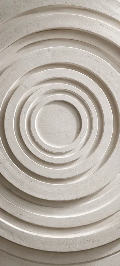 Ivory Circular Ripple