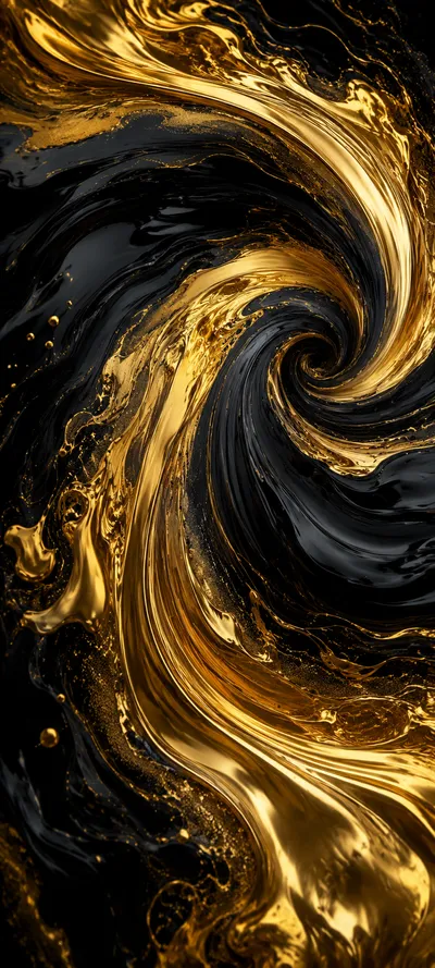 Onyx Gold Swirl