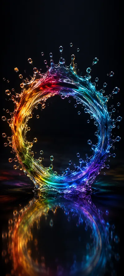 Rainbow Bubble Halo