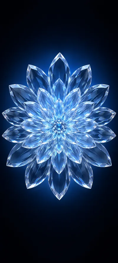 Sapphire Ice Bloom