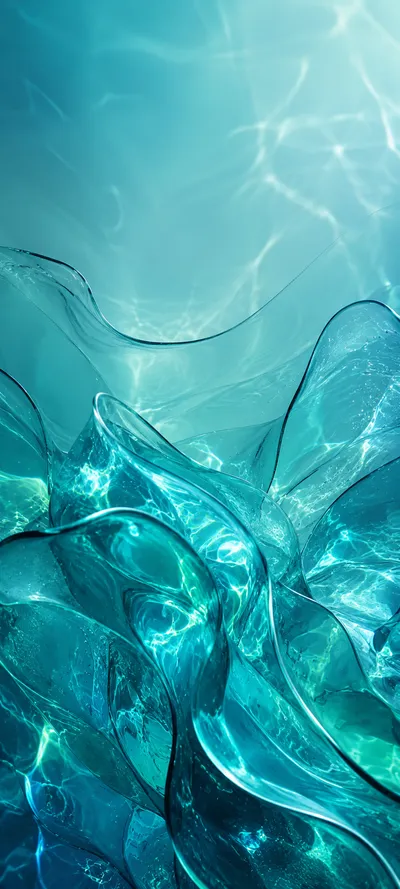 Teal Glass Crystal